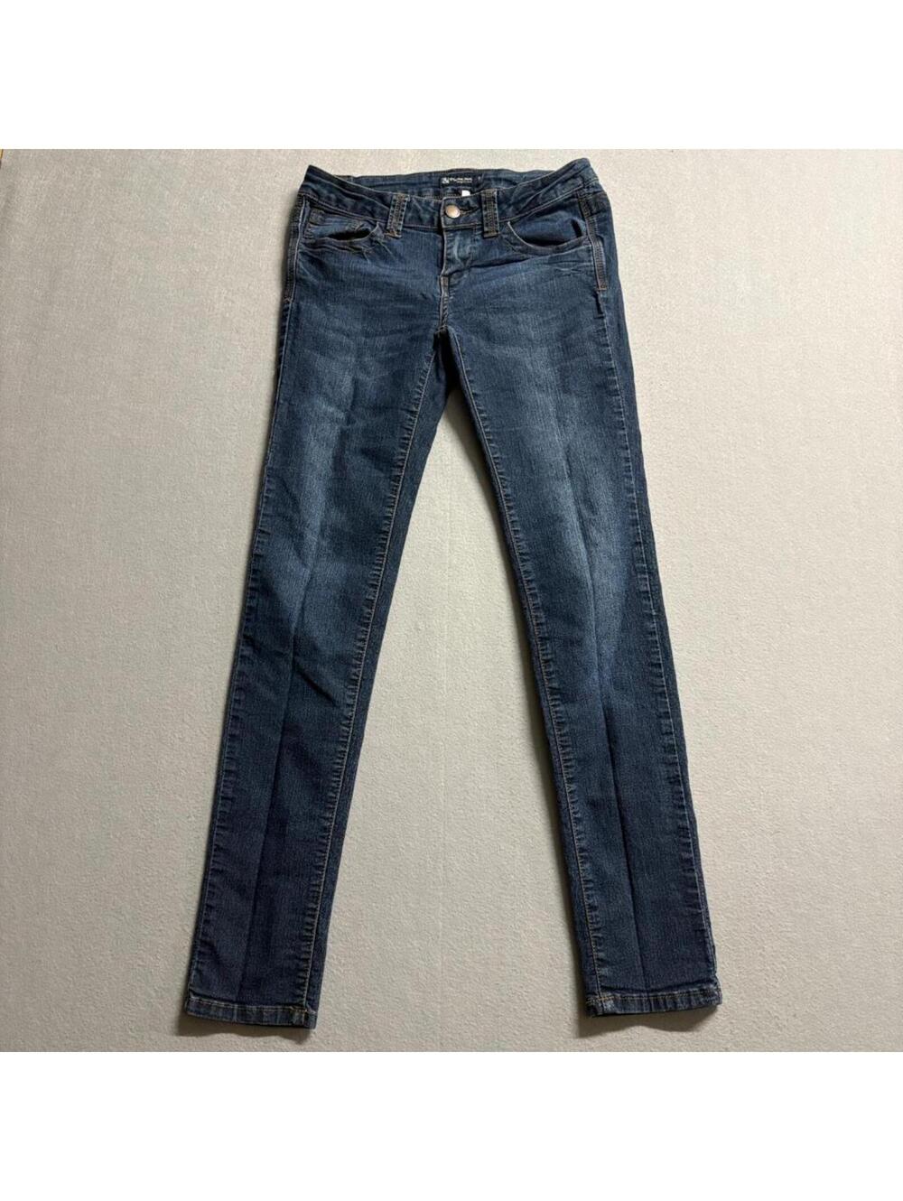 I&M Jeans Womens Size 5 Blue Denim Skinny Stretch Low Rise Dark Wash